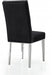 Meridian Furniture - Juno Velvet Dining Chair in Black (Set of 2) - 732Black-C - GreatFurnitureDeal