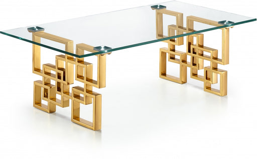 Meridian Furniture - Pierre Coffee Table in Gold - 214-C - GreatFurnitureDeal