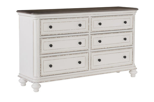 Homelegance - Baylesford Dresser in Antique White - 1624W-5 - GreatFurnitureDeal