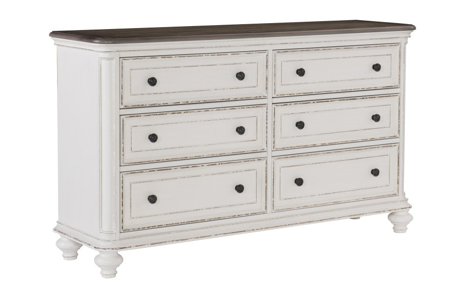 Homelegance - Baylesford Dresser in Antique White - 1624W-5 - GreatFurnitureDeal