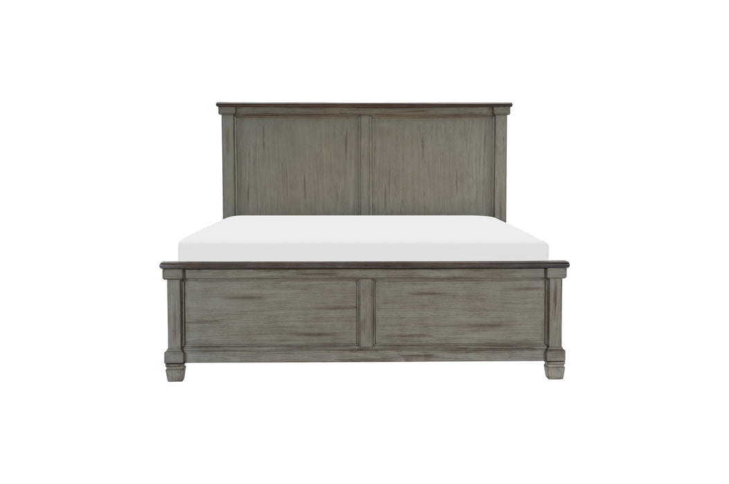 Homelegance - Weaver Queen Bed in Antique Gray - 1626GY-1*