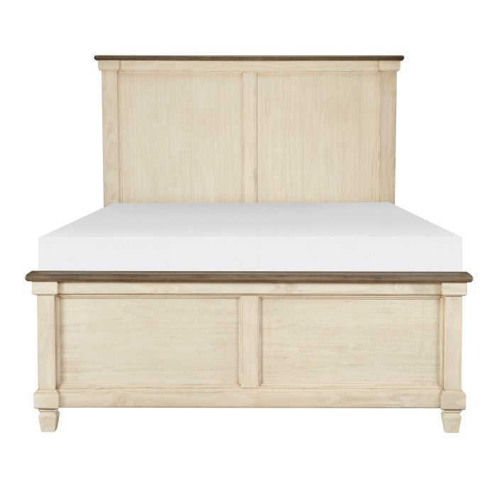 Homelegance - Weaver Eastern King Bed in Antique White - 1626K-1EK* - GreatFurnitureDeal