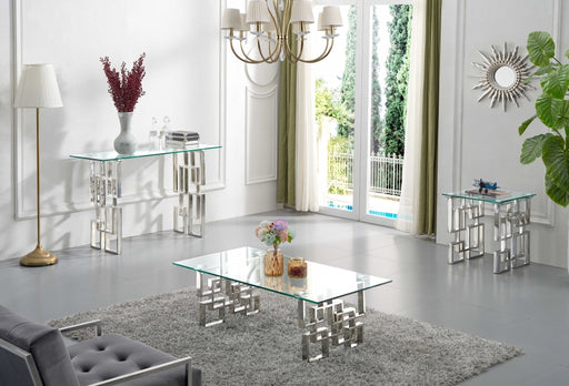 Meridian Furniture - Alexis Coffee Table in Chrome - 231-C - GreatFurnitureDeal
