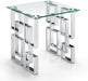 Meridian Furniture - Alexis End Table in Chrome - 231-E - GreatFurnitureDeal