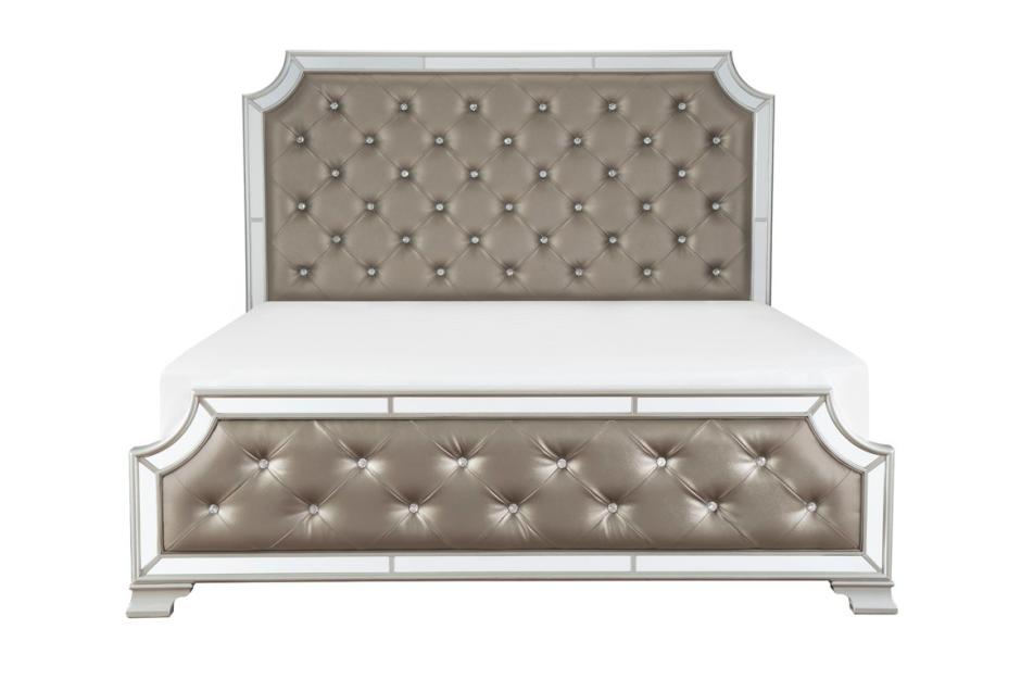 Homelegance - Avondale Eastern King Bed in Silver - 1646K-1EK* - GreatFurnitureDeal