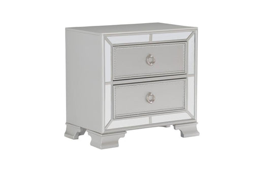 Homelegance - Avondale Night Stand in Silver - 1646-4 - GreatFurnitureDeal