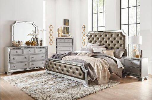 Homelegance - Avondale 5 Piece California King Bedroom Set in Silver - 1646K-1CK-5SET - GreatFurnitureDeal