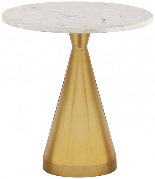 Meridian Furniture - Emery End Table in Gold - 285-ET - GreatFurnitureDeal