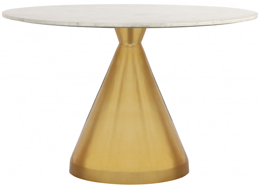 Meridian Furniture - Emery Dining Table in Gold - 885-T - GreatFurnitureDeal