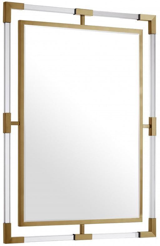 Meridian Furniture - Ghost Mirror in Gold - 451-M - GreatFurnitureDeal