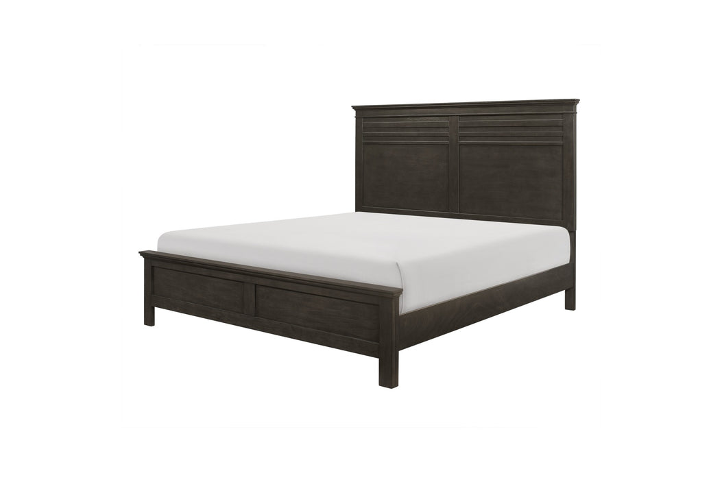 Homelegance - Blaire Farm Queen Bed in Charcoal - 1675-1*