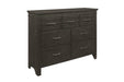 Homelegance - Blaire Farm Dresser with Mirror in Charcoal  - 1675-6 - GreatFurnitureDeal