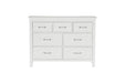 Homelegance - Blaire Farm Dresser with Mirror in White - 1675W-6 - GreatFurnitureDeal