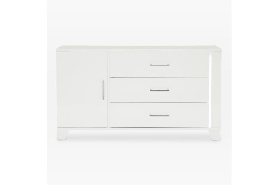 Homelegance - Kerren Dresser, LED Lighting in White High Gloss - 1678W-5 - GreatFurnitureDeal