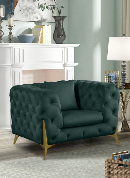 Meridian Furniture - Kingdom Chair in Green - 695Green-C - GreatFurnitureDeal