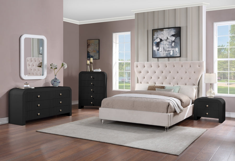 Meridian Furniture - Artisto Nightstand in Black - 888Black-NS - GreatFurnitureDeal