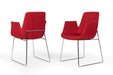 Vig Furniture - Modrest Altair Modern Red Fabric Dining Chair - VGOBTY100-F-RED - GreatFurnitureDeal