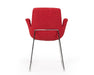 Vig Furniture - Modrest Altair Modern Red Fabric Dining Chair - VGOBTY100-F-RED - GreatFurnitureDeal