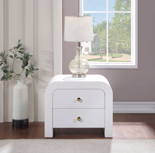 Meridian Furniture - Artisto Nightstand in White - 888White-NS - GreatFurnitureDeal