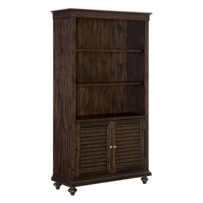 Homelegance - Cardano Bookcase in Driftwood Charcoal - 1689-18