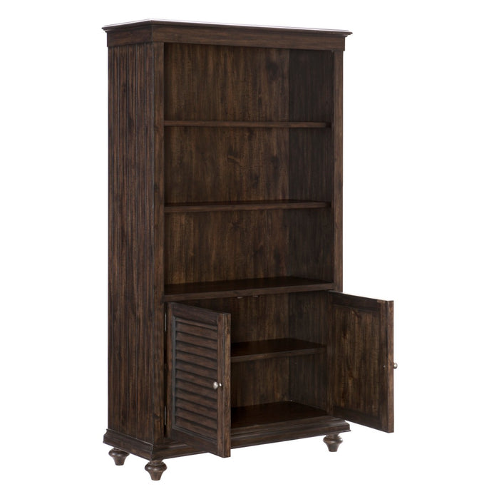 Homelegance - Cardano Bookcase in Driftwood Charcoal - 1689-18 - GreatFurnitureDeal