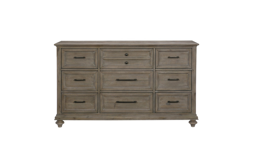 Homelegance - Cardano Dresser with Mirror in Light Brown - 1689BR-6