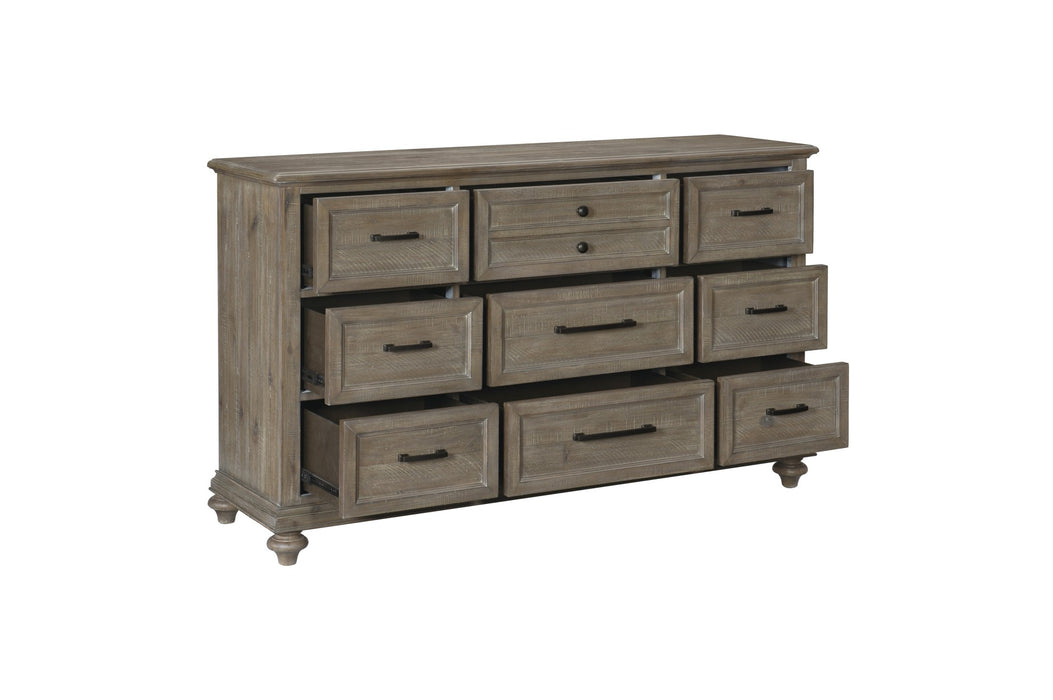 Homelegance - Cardano Dresser with Mirror in Light Brown - 1689BR-6