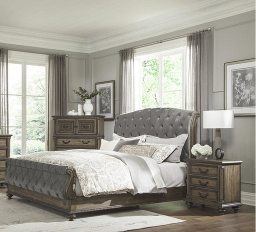 Homelegance - Rachelle 3 Piece California King Bedroom Set in Gray - 1693K-1CK-3SET - GreatFurnitureDeal