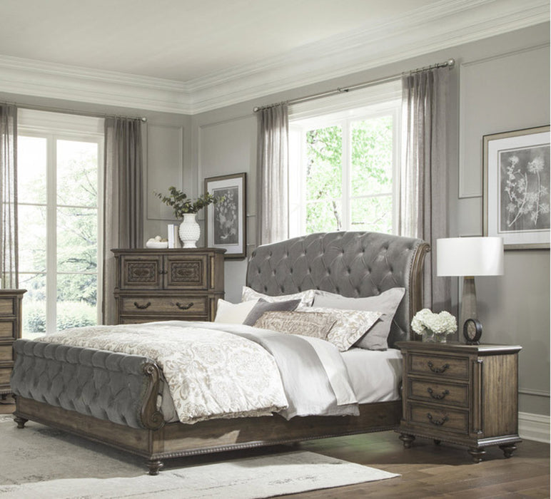 Homelegance - Rachelle 3 Piece Queen Bedroom Set in Gray - 1693-1-3SET - GreatFurnitureDeal