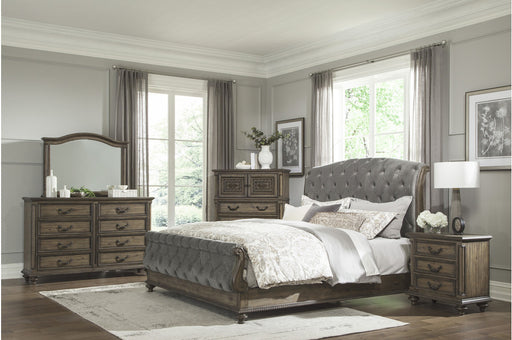 Homelegance - Rachelle 6 Piece California King Bedroom Set in Gray - 1693K-1CK-6SET - GreatFurnitureDeal