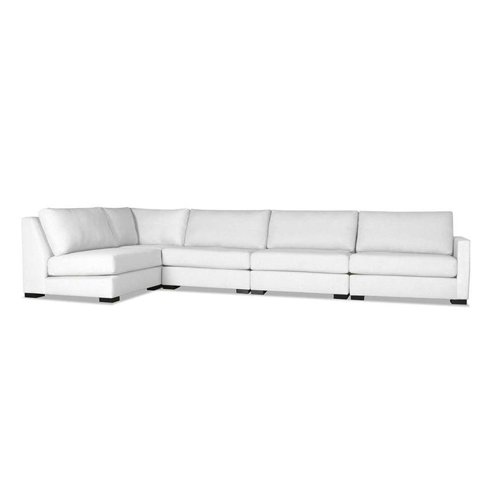 Nativa Interiors - Chester Modular L-Shaped Sectional Right Arm Facing 159" Off White - SEC-CHST-CL-UL3-5PC-PF-WHITE