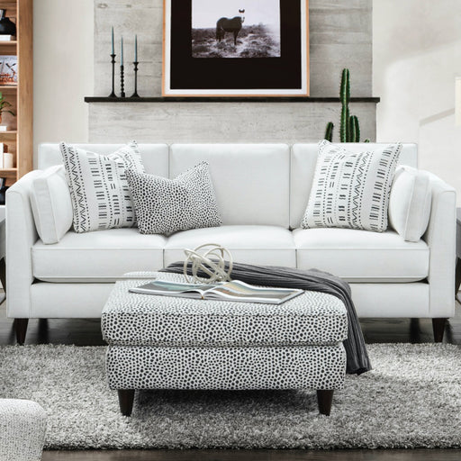 Southern Home Furnishings - Winston Sofa in Salt White Fabric - 17-00 Winston Salt - GreatFurnitureDeal