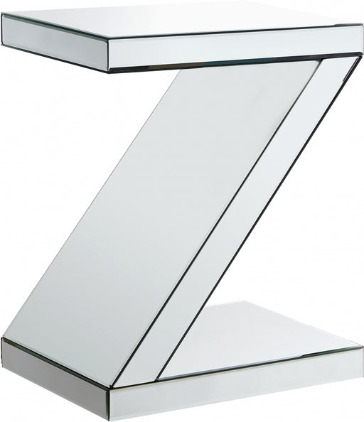 Meridian Furniture - Zee End Table in Mirrored - 226-E - GreatFurnitureDeal