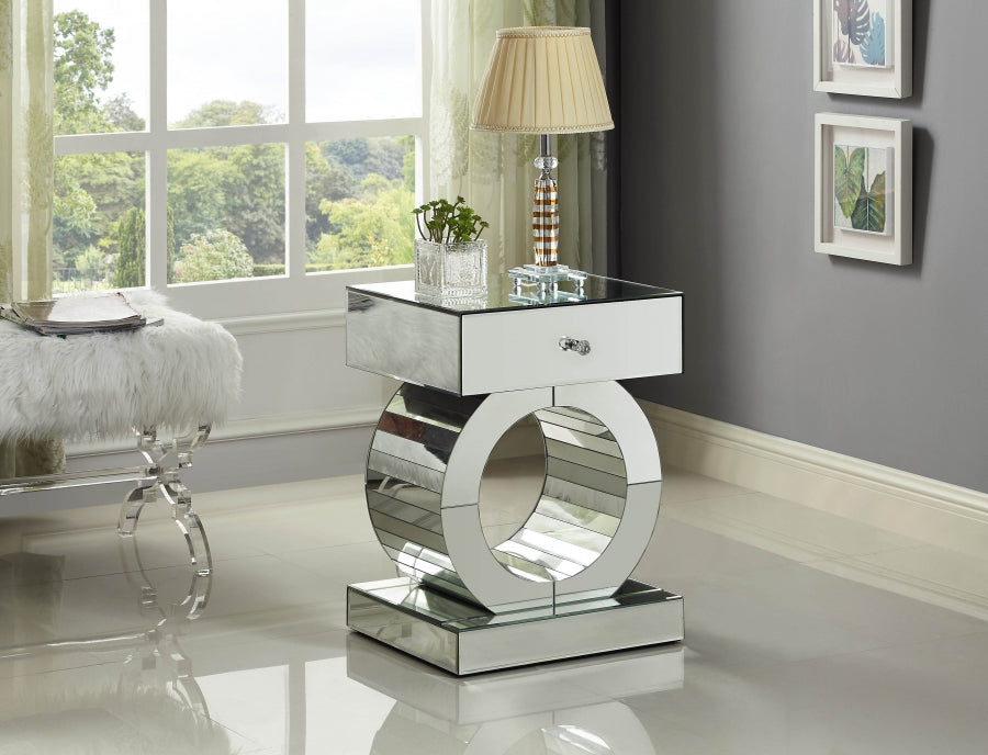 Meridian Furniture - Jocelyn 3 Piece Occasional Table Set in Mirrored - 227-3SET