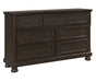 Homelegance - Begonia Dresser with Hidden Drawer - 1718GY-5 - GreatFurnitureDeal