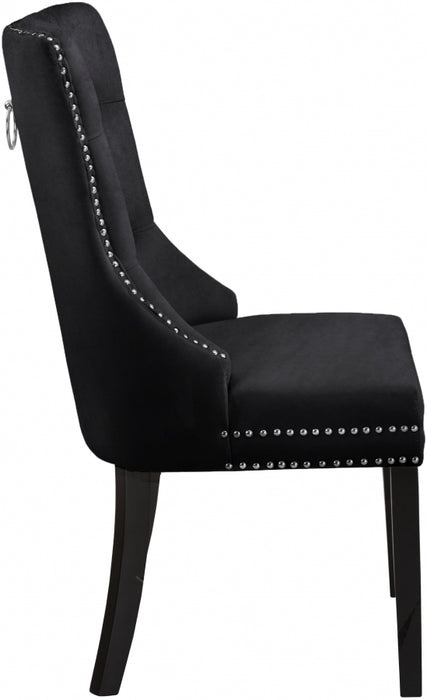 Meridian Furniture - Nikki Dining Chair in Black (Set Of 2) - 740Black-C - GreatFurnitureDeal