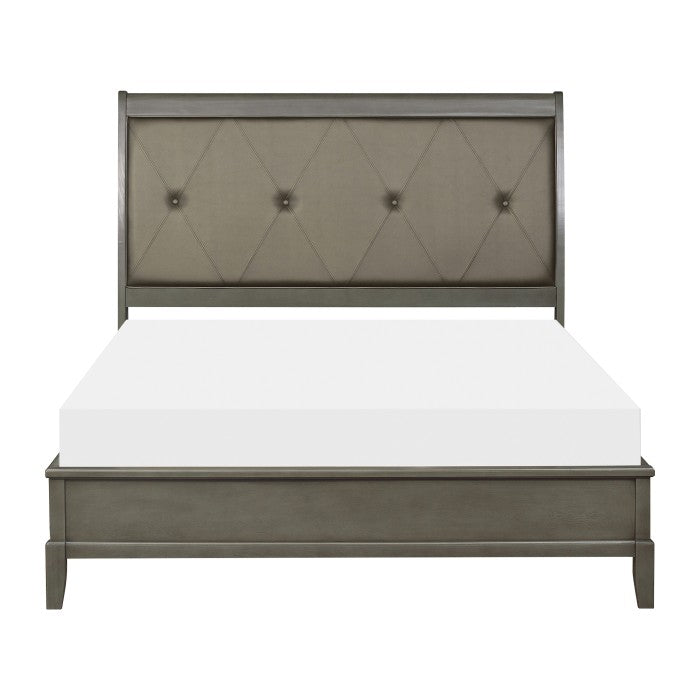 Homelegance - Cotterill Gray Queen Panel Bed - 1730GY-1