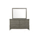 Homelegance - Cotterill Gray Dresser and Mirror Set - 1730GY-5-6 - GreatFurnitureDeal