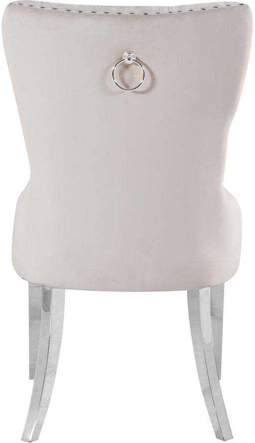 Meridian Furniture - Carmen Dining Chair in Cream (Set Of 2) - 743Cream-C - GreatFurnitureDeal