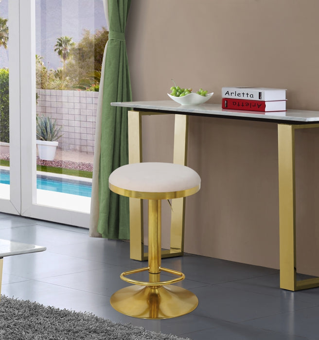 Meridian Furniture - Brody Adjustable Stool Set of 2 in Cream - 955Cream-C - GreatFurnitureDeal