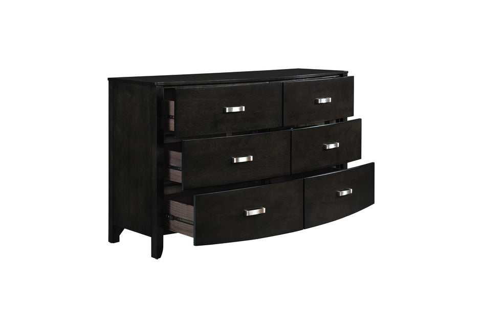 Homelegance - Lyric Dresser with Mirror - 1737NGY-5-1737NGY-6