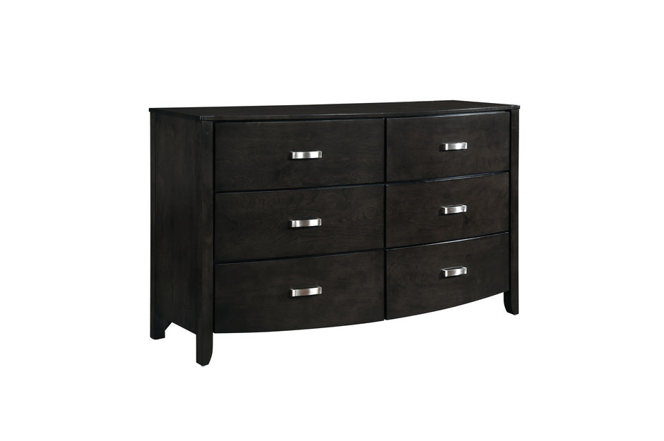 Homelegance - Lyric Dresser with Mirror - 1737NGY-5-1737NGY-6 - GreatFurnitureDeal