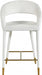 Meridian Furniture - Destiny Velvet Stool in Cream - 540Cream-C - GreatFurnitureDeal