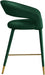 Meridian Furniture - Destiny Velvet Stool in Green - 540Green-C - GreatFurnitureDeal