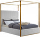 Meridian Furniture - Jones Faux Leather Queen Bed in White - JonesWhite-Q - GreatFurnitureDeal