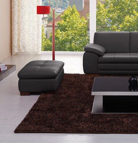 J&M Furniture - 625 Italian Leather Ottoman in Brown - 175443111-OTT-BW
