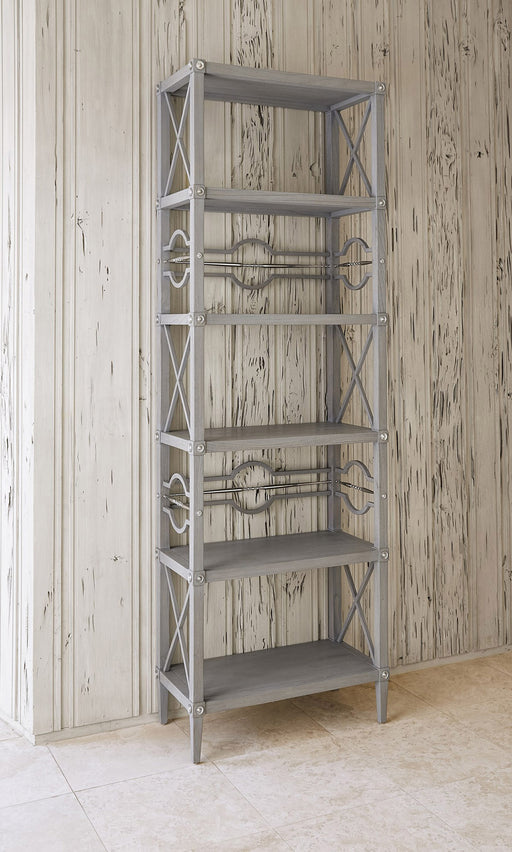 Ambella Home Collection - Spindle Etagere - Weathered Grey - 17554-800-002 - GreatFurnitureDeal