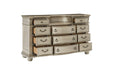 Homelegance - Cavalier Dresser and Mirror in Silver - 1757SV-DM - GreatFurnitureDeal