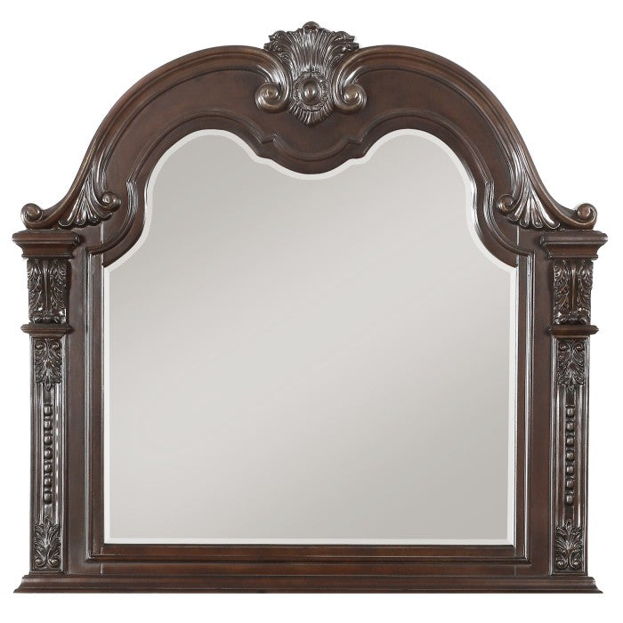 Homelegance - Cavalier Dark Cherry Dresser and Mirror Set - 1757-5-6 - GreatFurnitureDeal