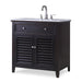 Ambella Home Collection - Louvered Sink Chest - Hand Rubbed Raven - 17590-110-326
